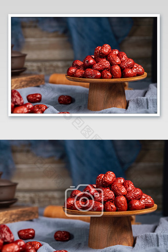 红枣大枣中式风格摄影图图片