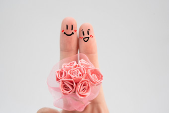 情人节节日手指表情