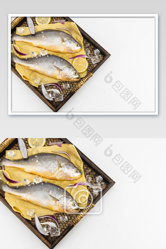黄花鱼水产食材摄影图图片图片