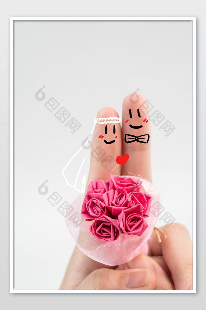 情人节节日玫瑰花手指情侣图片图片