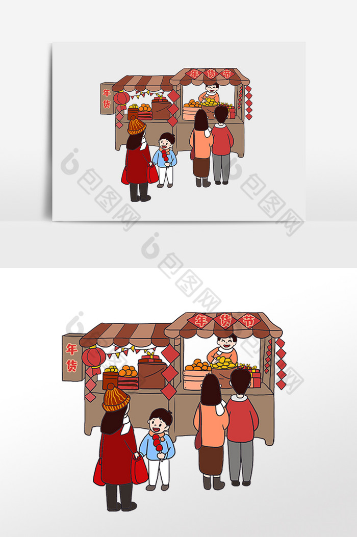 新年春节办年货摊位图片图片
