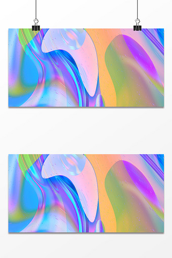 新潮色渐变炫彩背景