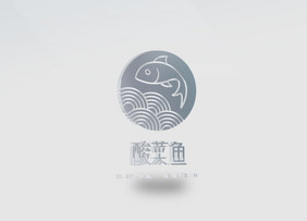 白色背景悬浮logo3D效果logo样机