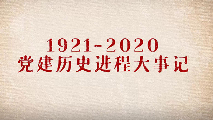 复古党建历史回顾大事记pr模板