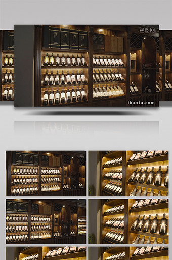 4K实拍酒业酒吧窖藏红酒白酒酒文化图片