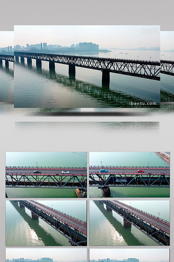 航拍杭州市钱江一桥图片