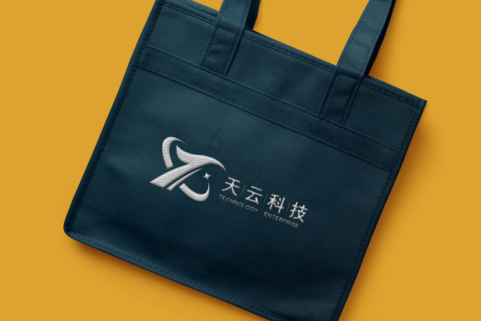 布料公文包上的logo图片