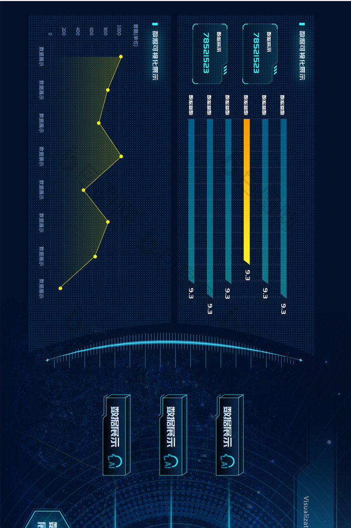 深色科技感数据可视化超级大屏数据分析PC
