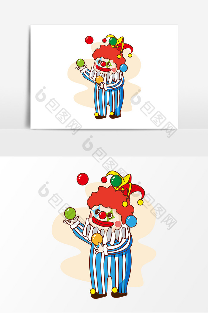 愚人节小丑玩球图片图片