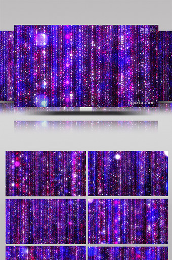 紫色星光炫美粒子珠串循环背景视频素材图片