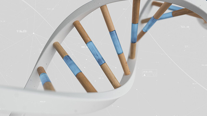 科技三维DNA模型高清背景视频