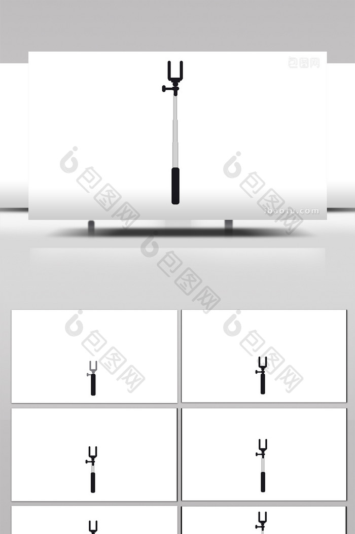 简单扁平化电子产品类自拍杆MG动画
