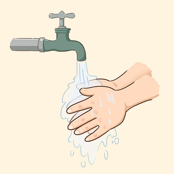 疫情防控勤洗手多消毒动图gif