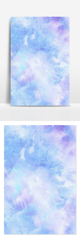 水彩蓝色水粉画画艺术背景