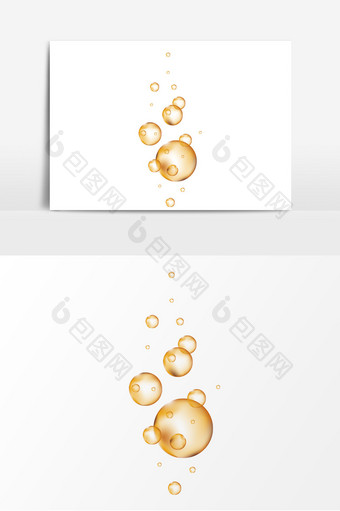 液体黄色油矢量素材图片