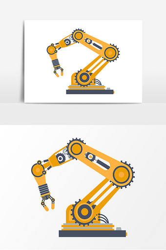 扁平化机械臂元素
