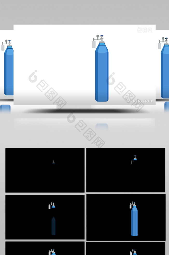 简单扁平画风劳动防护用品类生氧罐mg动画