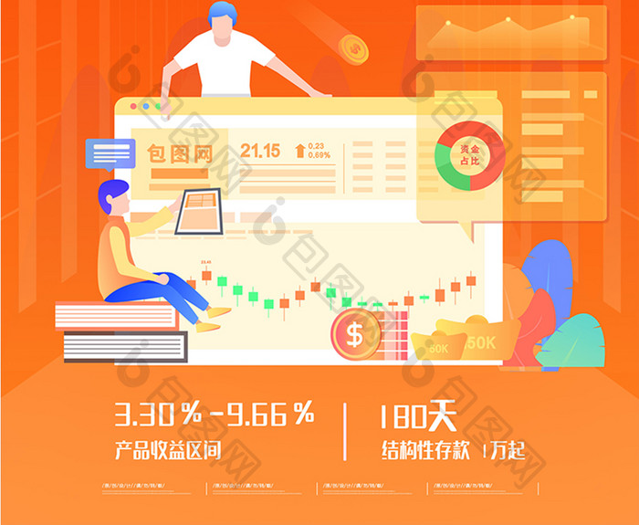 简约大气15年投研老将重磅新基理财海报