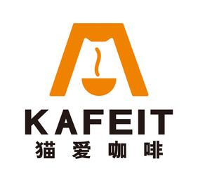 猫咪字母A咖啡厅饮品店LOGO标志VI