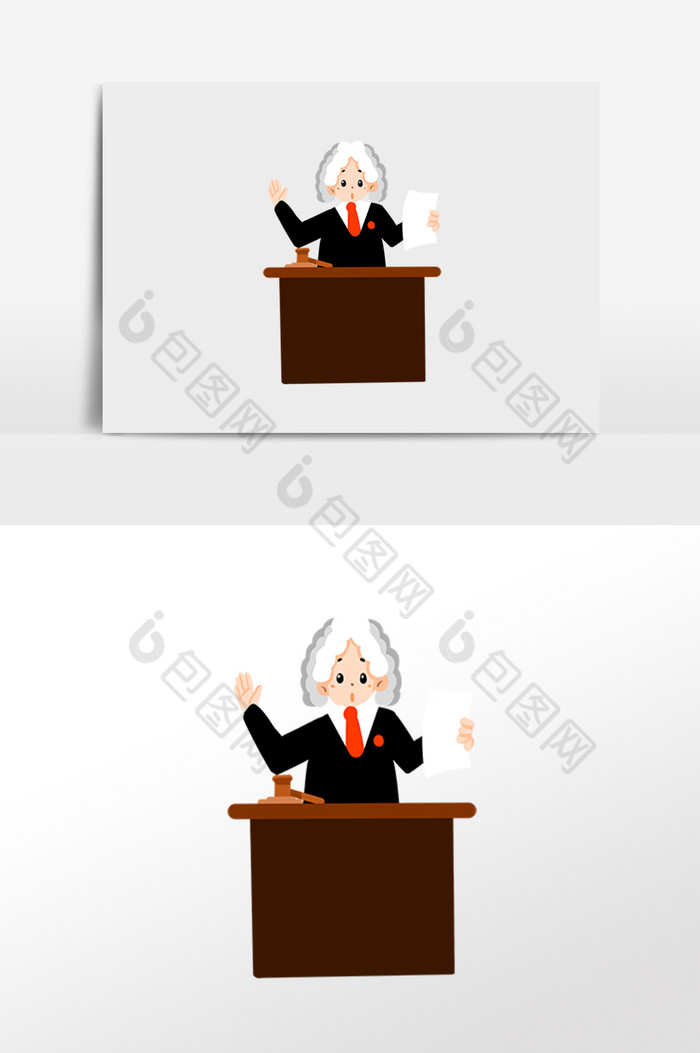 律师法官人物插画图片图片