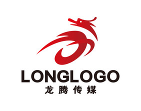 龙腾传媒广告公司影视LOGO标志VI