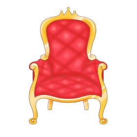 手绘王座插画图片