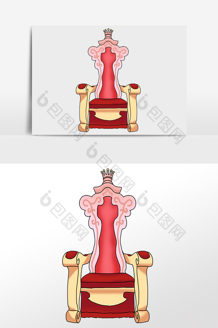 女神节宝座插画图片图片