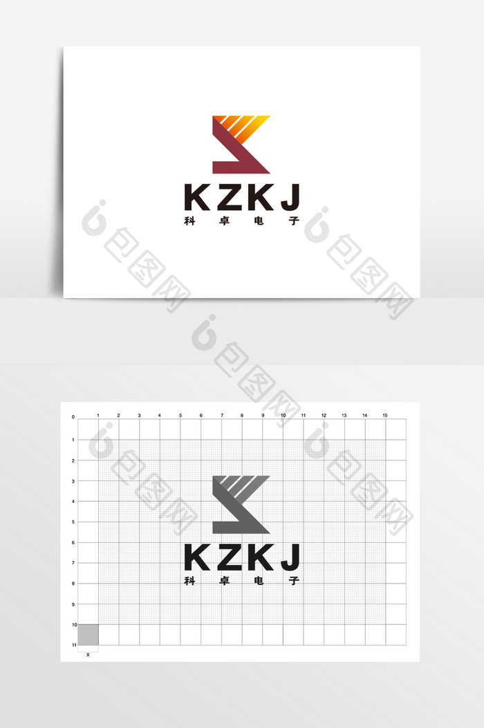 科技通讯字母K能源LOGO标志VI