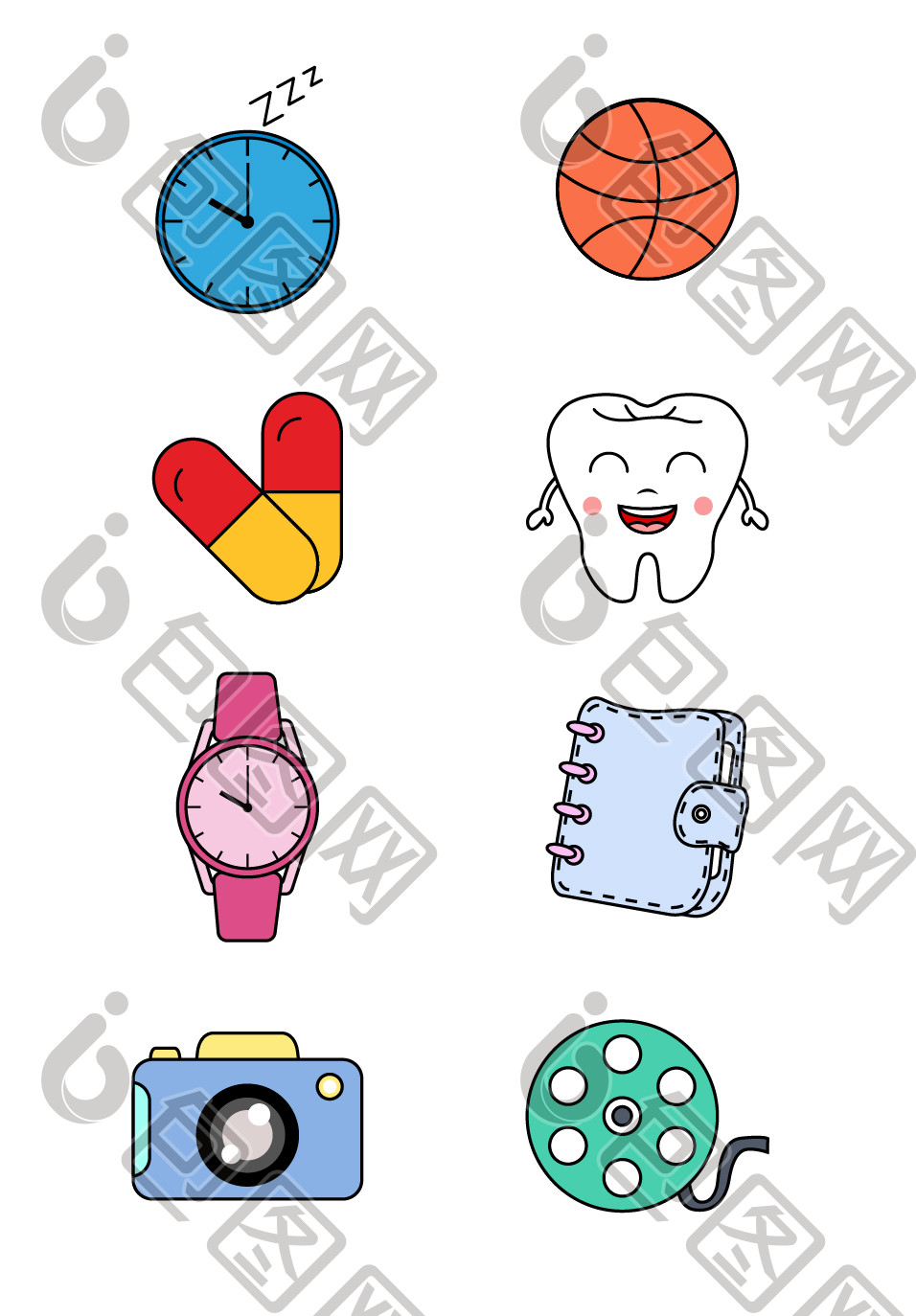 手绘拟物icon图标