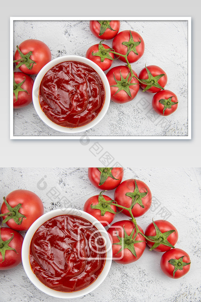 番茄酱西红柿高清摄影图