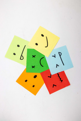 情绪卡片彩色卡片