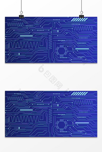 蓝色科技电路板电子产品背景图片