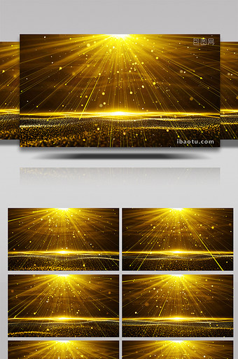 4K金色粒子晚会背景图片