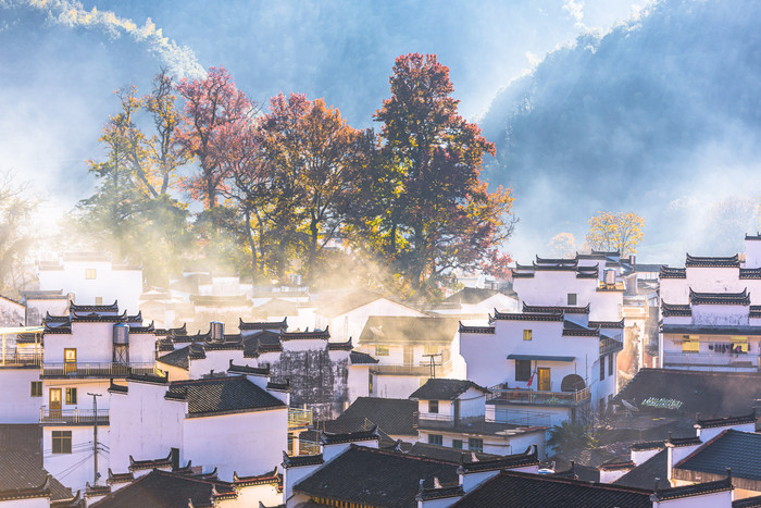 江西篁岭旅游徽派建筑风光图片