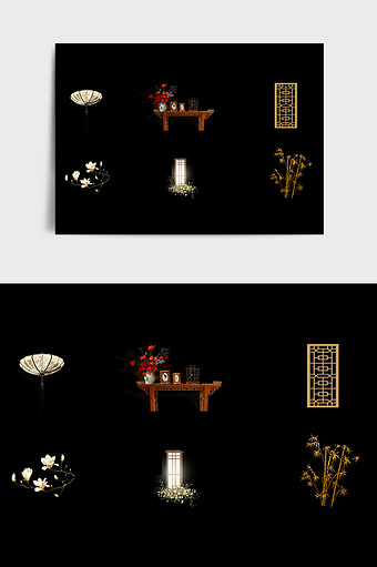 新中式白色简约大气婚礼元素