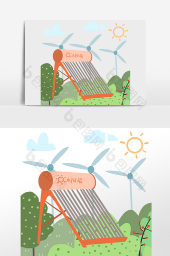 太阳能绿色能源光能科技图片