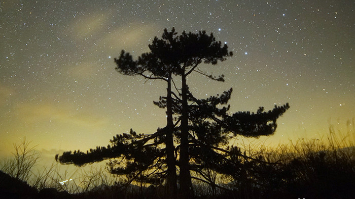 唯美的星空延时摄影