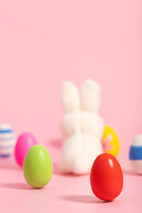 复活节创意彩蛋兔子海报