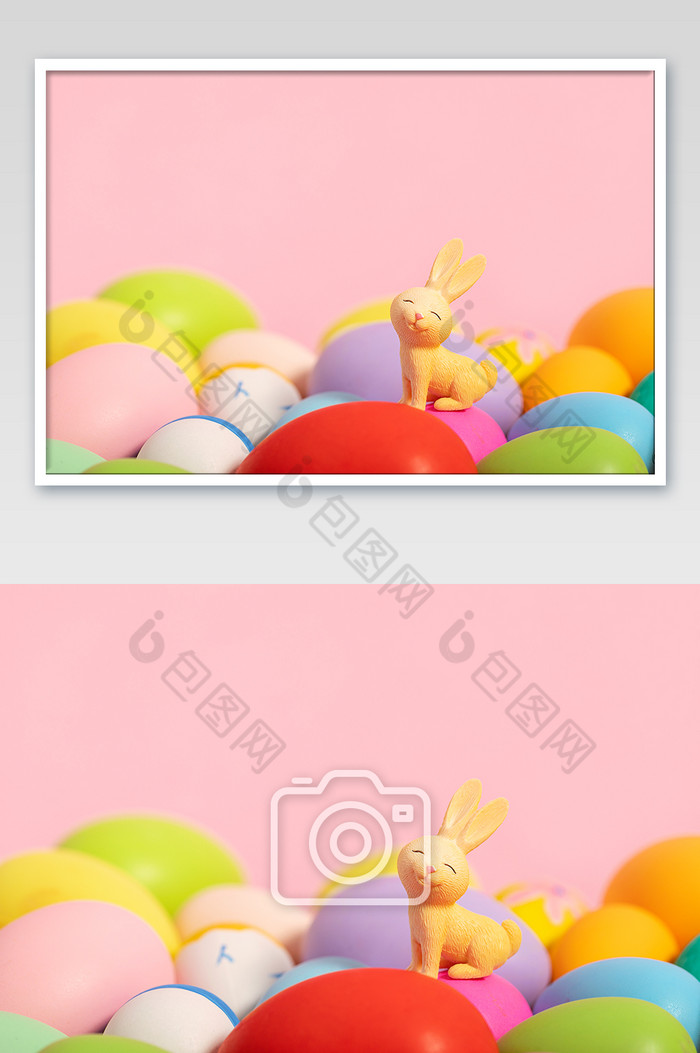 复活节创意兔子彩蛋背景图片图片