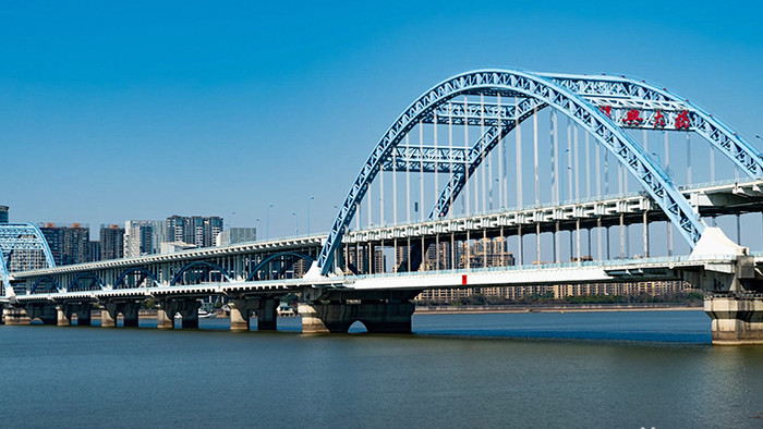 杭州市复兴大桥延时摄影