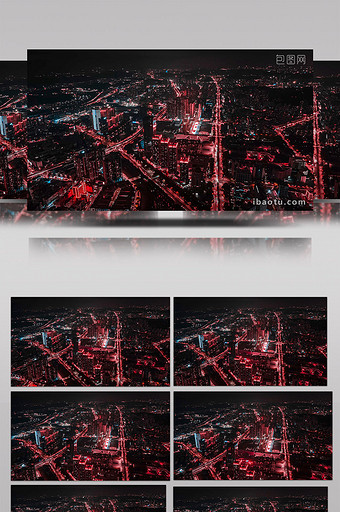 深圳城市都市夜间延时摄影灯光繁华图片