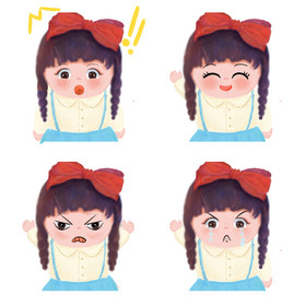 情绪深色忧郁故障风暗色h5启动页情绪表情包潮流音乐节活动展板创意简