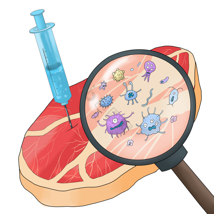 食品健康猪肉注水肉图片