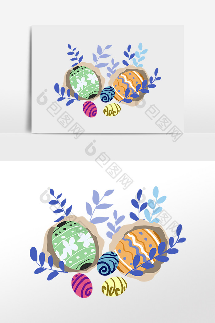 复活节彩色彩蛋鸡蛋图片图片