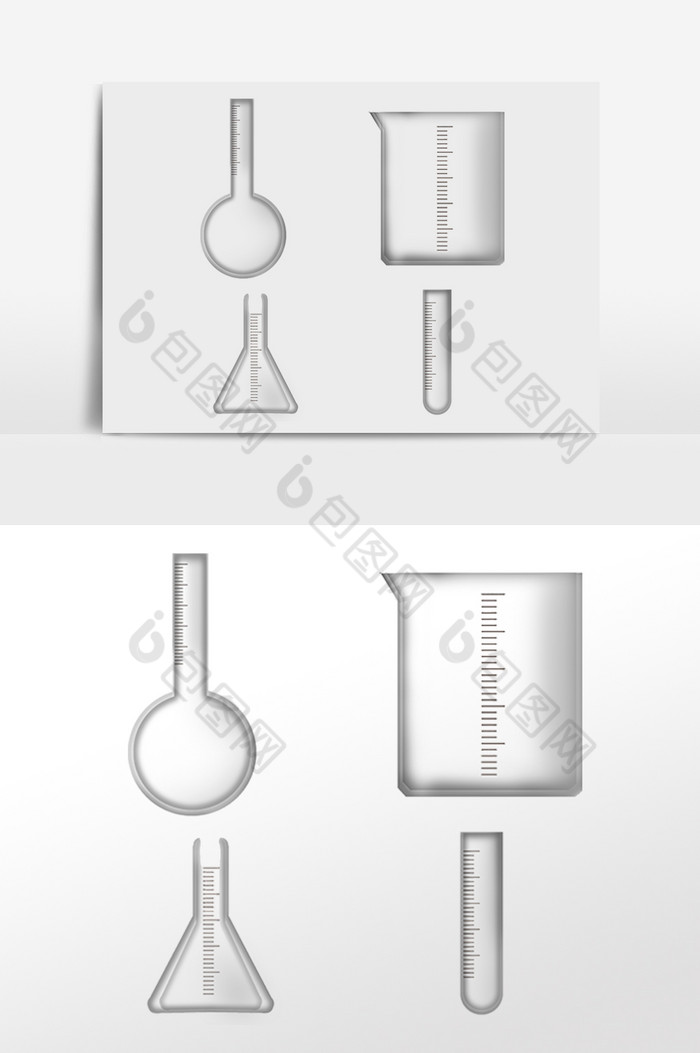 医疗实验玻璃烧杯图片图片