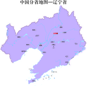 中国地图省份地标图案辽宁省地图