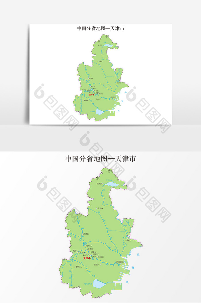 中国地图省份地标天津省地图图片图片