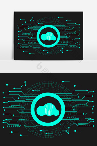 绿色科技互联网云端5G图片