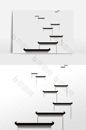 徽派古风建筑马头墙图片