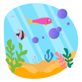 海洋生物海景海底世界